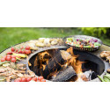 Brasero plancha Feu du Jardin Boule Noir cuissons