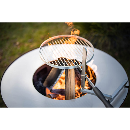 Support et grille Inox 38 cm Feu du Jardin sur brasero