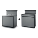 Pack cuisine extérieure Forge Adour 2 modules en acier gris et noir