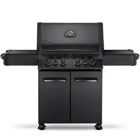 Barbecue gaz Prestige 500 Phantom Napoléon 4 brûleurs et réchaud