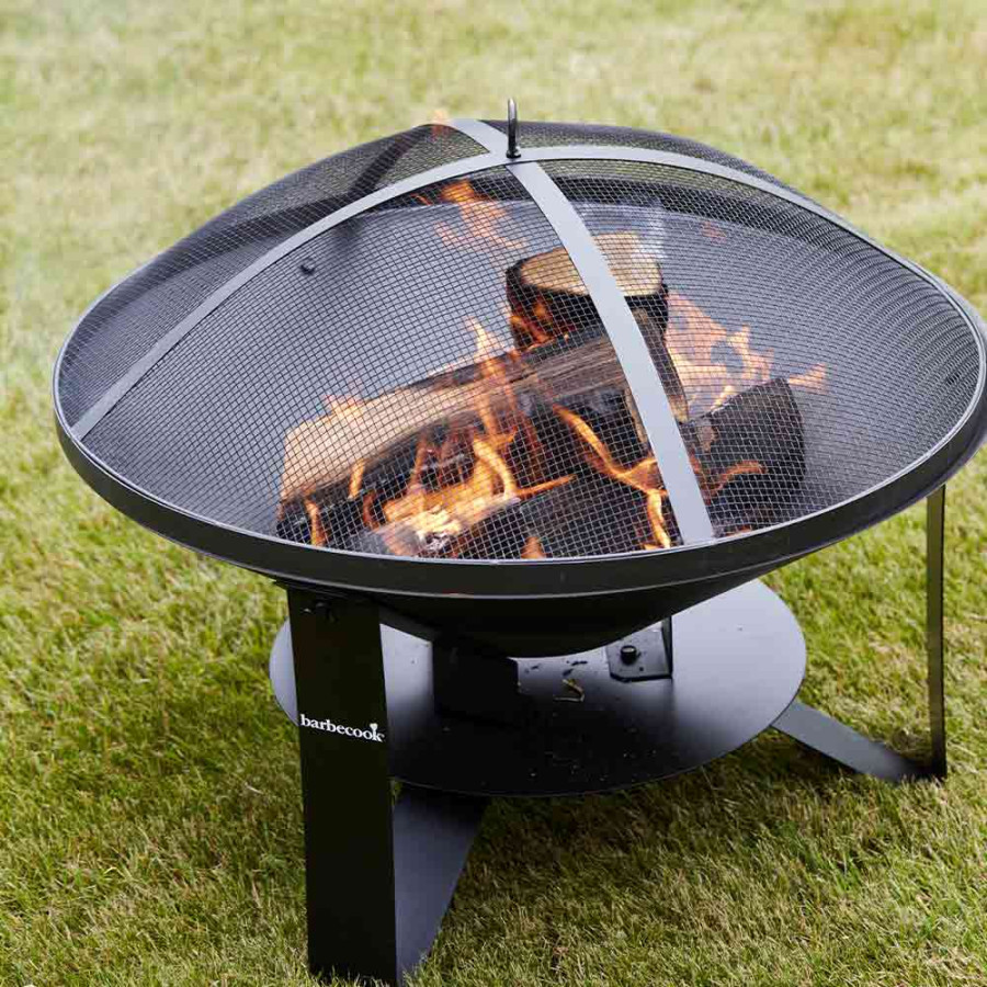 Par feu brasero 60 Barbecook en métal noir