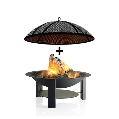 Pack brasero Modern 75 + Pare-feu Barbecook