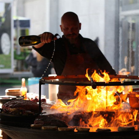 Poêle à bois Portable, brasero avec brochettes pour le Camping et