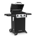 Couvercle ouvert sur le barbecue gaz Gem 310 Broil King