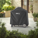 Housse Weber Q300/Q3000 et Q2000 sur chariot lifestyle Housse Weber Q300/Q3000 et Q2000 sur chariot lifestyle