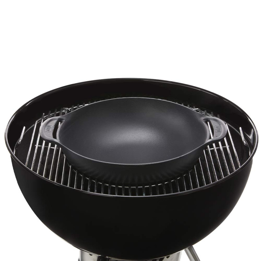 Wok en fonte émaillée et panier vapeur GBS Crafted Weber