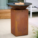 Brasero corten Classic 75 OFYR avec des bûches