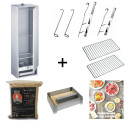 Pack fumoir acier aluminé à charnières 120x39x28 cm - PEETZ Pack fumoir acier aluminé à charnières 120x39x28 cm - PEETZ