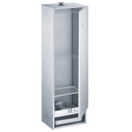 Pack fumoir acier aluminé à charnières 120x39x28 cm - PEETZ Pack fumoir acier aluminé à charnières 120x39x28 cm - PEETZ