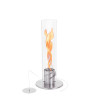 Feu table flamme SPIN 1200 argent