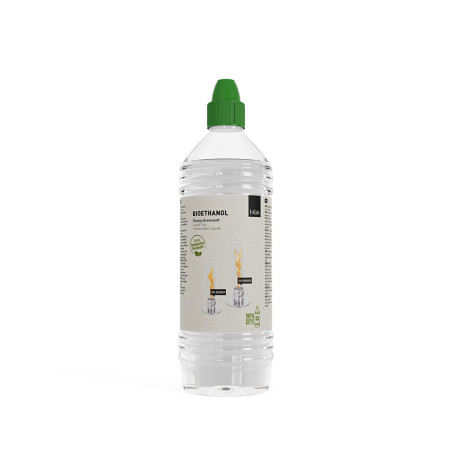 Bouteille d'un litre de bioéthanol liquide Hofats