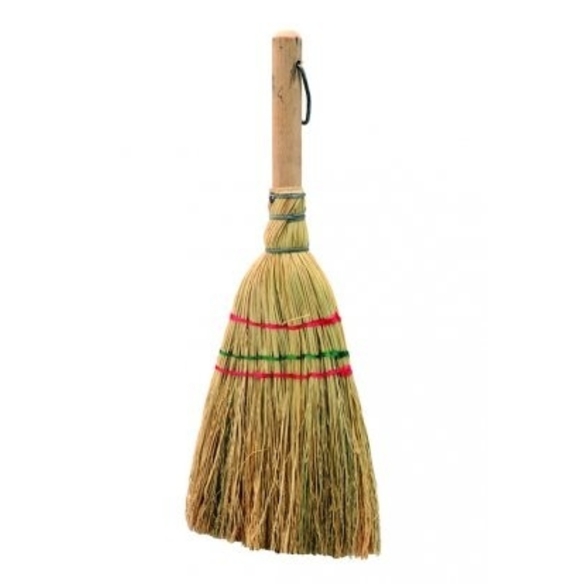 Petit balai en paille pour cheminée