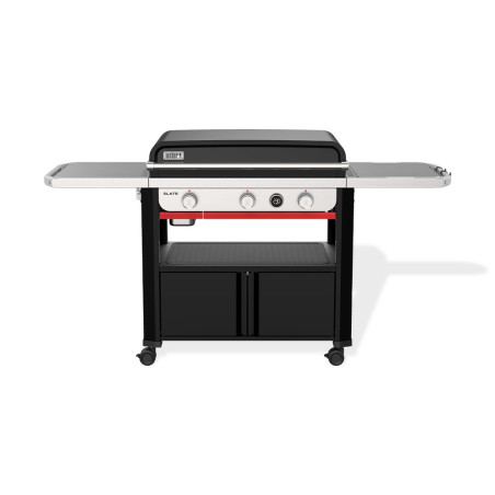 Plancha gaz Premium Slate GPD 76 cm sur chariot Weber