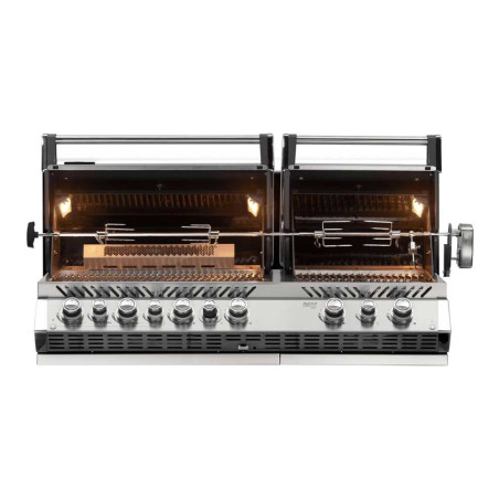 Barbecue gaz encastrable Prestige PRO 825 Napoléon ouvert