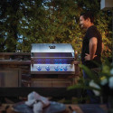 Barbecue gaz encastrable BIG 32 Série 700 avec boutons LED SAFETY GLOW