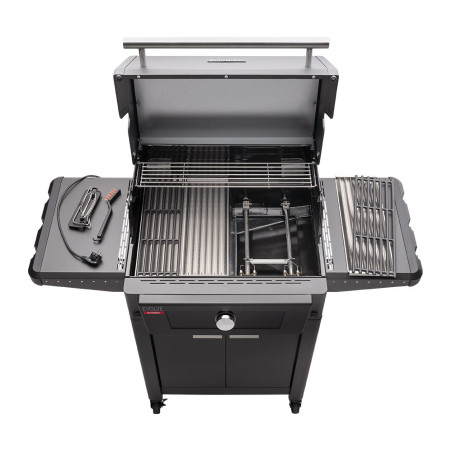 Vue sur les grilles du barbecue gaz Evolve Char-Broil