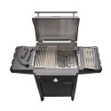 Vue aérienne des grilles du barbecue électrique Evolve Char-Broil