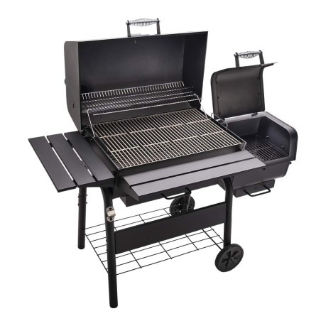 Installation du Charcoal 2GO sur le barbecue Charcoal Large Char-Broil en mode fumoir