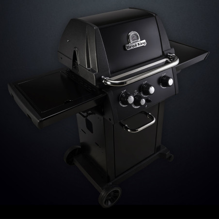 Barbecue gaz Royal 340 Shadow Broil King sur fond noir