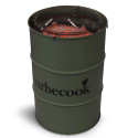 Barbecue charbon Edson Army Green Barbecook allumé