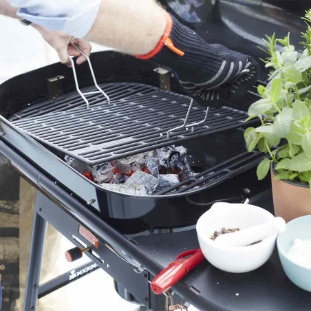 Grille amovible en fonte émaillée