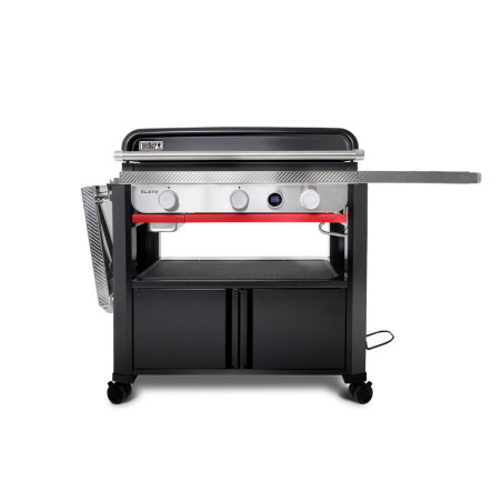 Plancha gaz 76 cm Weber avec une tablette rabattable