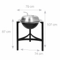 Dimensions du barbecue charbon 1800 Martinsen