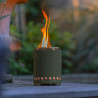 Brasero en inox vert olive Volcano Medium Redfire lifestyle Brasero en inox vert olive Volcano Medium Redfire lifestyle