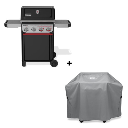 Pack avec le barbecue gaz Spirit E-425 Weber et la housse de protection