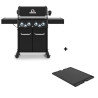 Pack barbecue gaz Baron 490 Shadow Broil King et plancha en fonte réversible