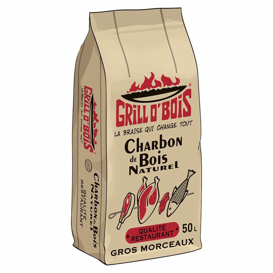 Sac Charbon De Bois Grill O Bois 50 L Pour Barbecue sac-charbon-de-bois-grill-o-bois-50-l-pour-barbecue