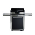Pack plancha électrique Enosign + chariot noir et inox - face Pack plancha électrique Enosign + chariot noir et inox - face