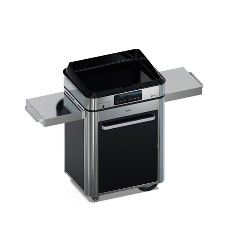 Pack plancha électrique Enosign + chariot noir et inox latéral Pack plancha électrique Enosign + chariot noir et inox latéral
