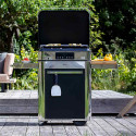 Pack plancha électrique Enosign + chariot noir et inox ambiance Pack plancha électrique Enosign + chariot noir et inox ambiance
