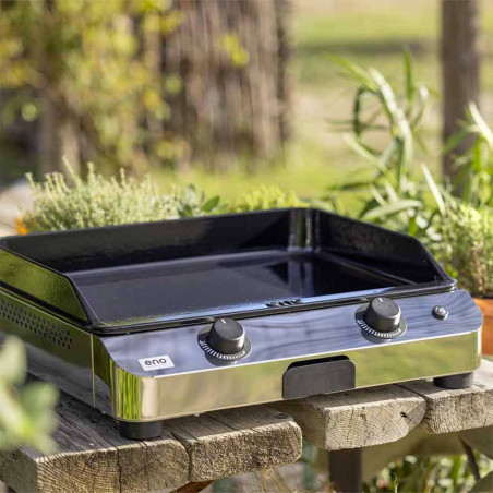 Plancha gaz Fusion 60 inox ENO - jardin