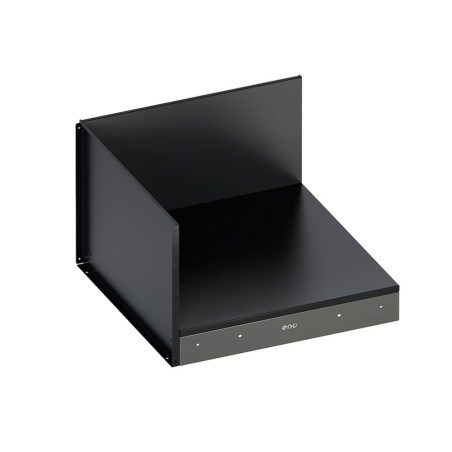 Plateau d'angle en acier noir pour cuisine extérieure ENO