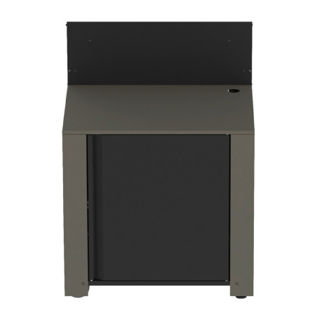 Module pour plancha à poser en acier gris noir ENO