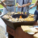 Brasero Nestor Island corten Barbecook - cuisson