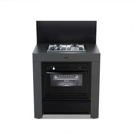Modulo combiné avec plaque de cuisson et four - Eno gris cargo