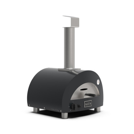 Four à pizza Moderno Portable au gaz Gris Alfa Pizza, vue latérale