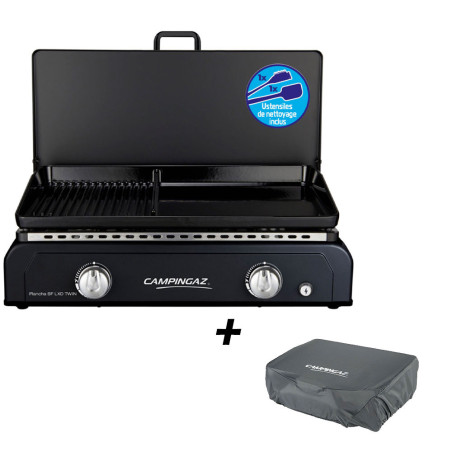 Plancha LXD Twin Campingaz + housse incluse