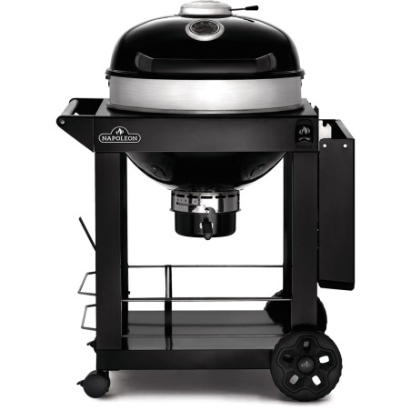 Barbecue napoléon rodeo pro kettle sur chariot tablette rabattue