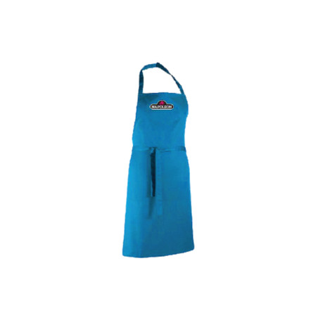 Tablier de cuisine en coton bleu de la marque Napoléon
