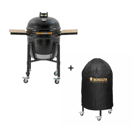 Pack Monolith comprenant le barbecue kamado ONE-66 sur chariot et sa housse