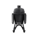 Vue de face sur le barbecue charbon The Bastard Pro Large Complete Graphite Vue de face sur le barbecue charbon The Bastard Pro Large Complete Graphite