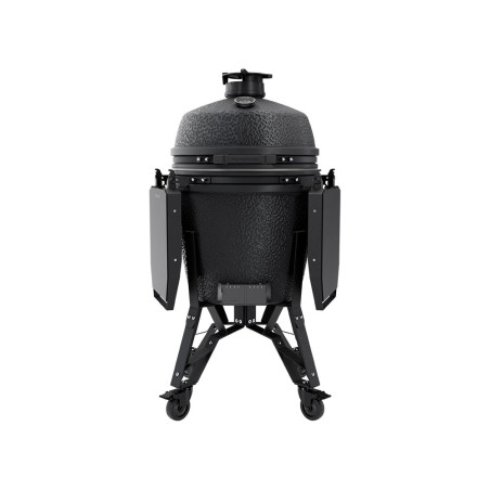 Vue de face sur le barbecue charbon The Bastard Pro Large Complete Graphite