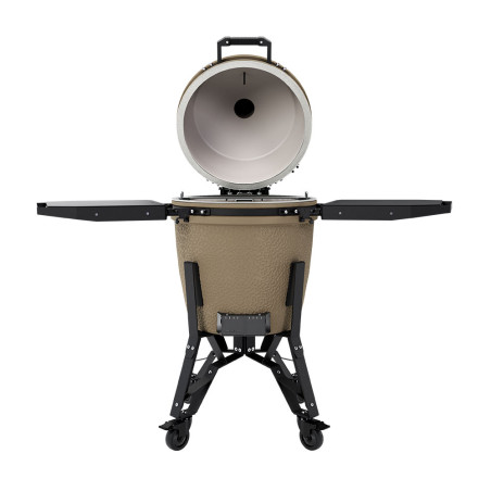 Barbecue charbon The Bastard PRO Large Complete Desert Sand ouvert