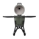 Barbecue charbon The Bastard PRO Large Complete Alpine Green ouvert Barbecue charbon The Bastard PRO Large Complete Alpine Green ouvert