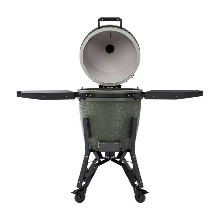Barbecue charbon The Bastard PRO Large Complete Alpine Green ouvert