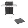 Pack Weber comprenant le barbecue gaz Genesis E-315 et la pierre à pizza Crafted